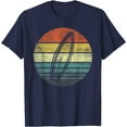 thumbnail image 1 of Surfer Gifts Retro Sunset Surfboard Silhouette Surfing Gifts Unisex T-Shirt for Men Women,Navy Color,Size M, 1 of 5