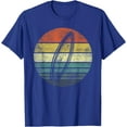thumbnail image 1 of Surfer Gifts Retro Sunset Surfboard Silhouette Surfing Gifts Unisex T-Shirt for Men Women,Royal Blue Color,Size L, 1 of 5