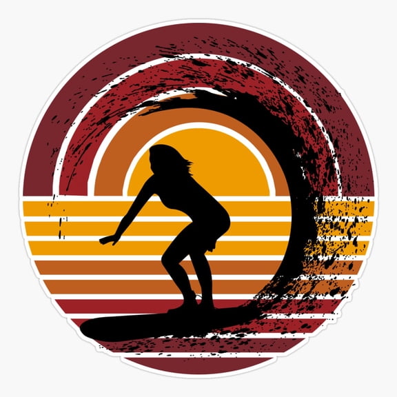 Surfer Girl Sticker