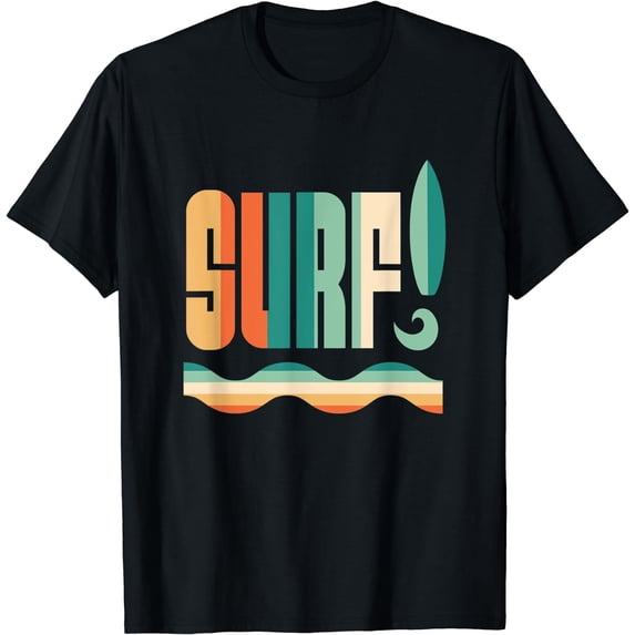 Surfer Girl Surfing Gift T-Shirt Black Small