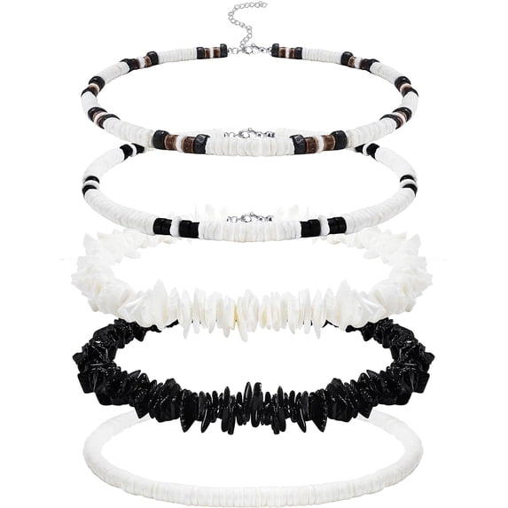 Surfer Shell Chain Surfer Necklace for Men Puka Shell Necklace Men Sea Shell Necklace Clam ...