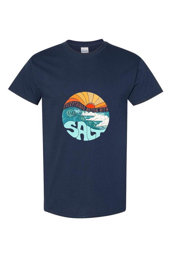Surfer Retro Sunset Graphic Surf Beach Art Ocean Graphic T-Shirt, for men & women, up to size 5XL