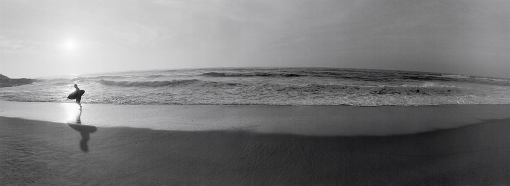 Surfer San Diego California USA Canvas Art - Panoramic Images (36 x 12)