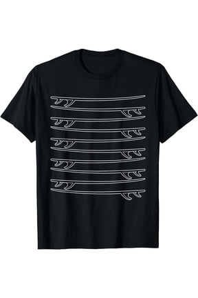 Surfer Surf Board Beach Vintage Surfing T-Shirt Black 3X-Large