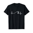 thumbnail image 1 of Surfer Surfing Wave Heartbeat T shirt Gifts, 1 of 5