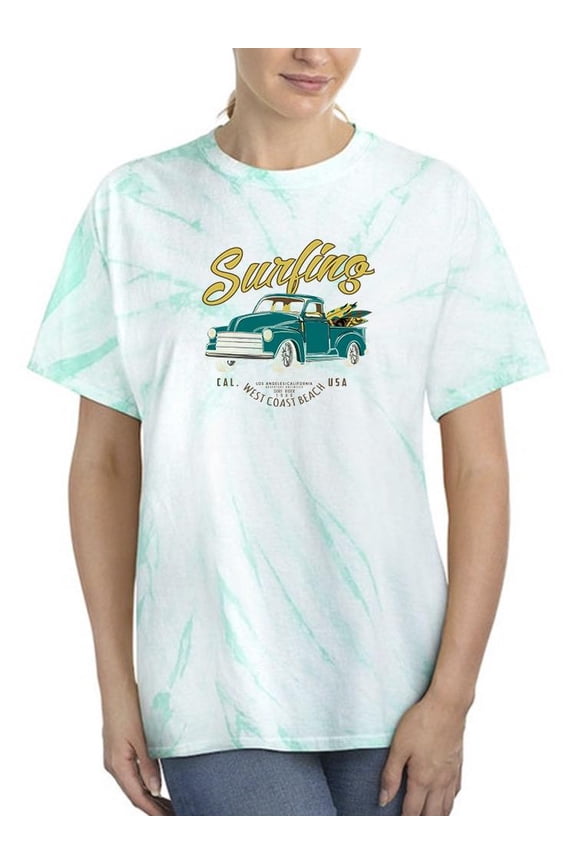 Surfer Van Retro Style Tie Dye Cyclone Women -Image by Shutterstock, Female Large