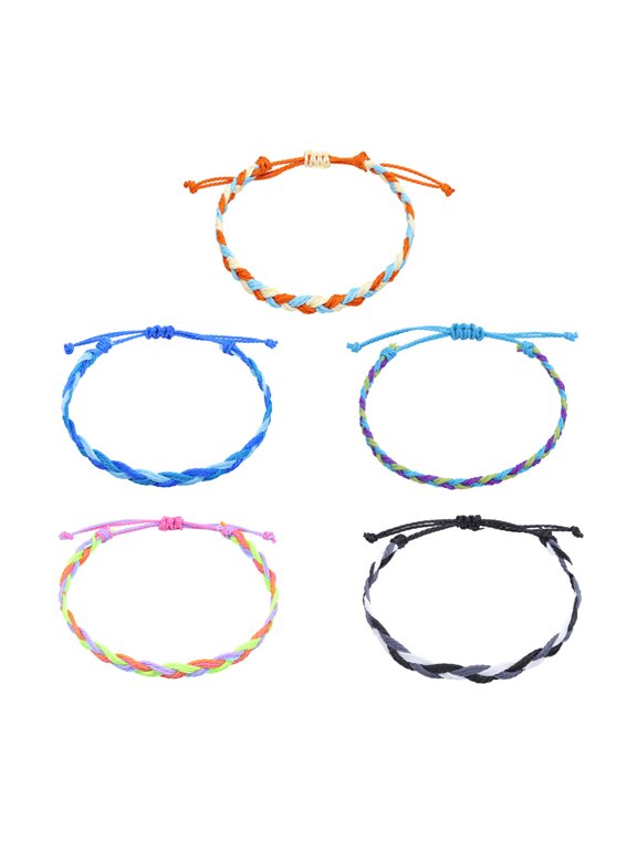 Surfer Wave Bracelet Ocean Wave Adjustable Waterproof Handmade Friendship Bracelet Summer Bracelets Anklets Jewelry for Women Teen Girls,