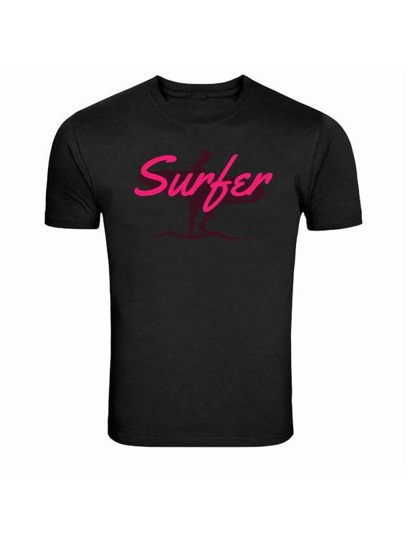 Surfer Wave Rider Surfing Beach Graphic Classic Look For Casual Occasions T-Shirt, Size S-5XL