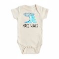 thumbnail image 1 of Surfer Waves Newborn Baby Bodysuit, 1 of 6