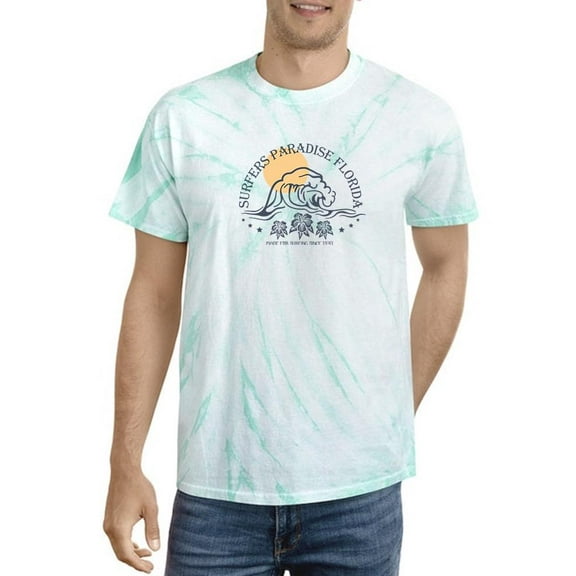 Surfers Paradise Lineart Tie Dye Cyclone Men -Image by Shutterstock, Male Medium