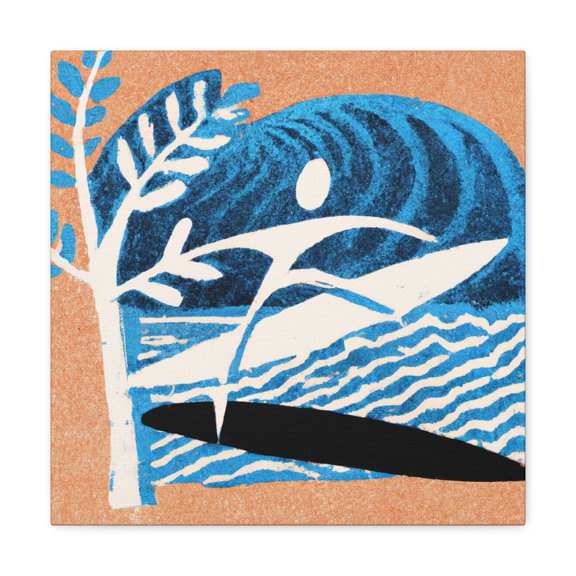 "Surfers in the Sunrise" - Canvas