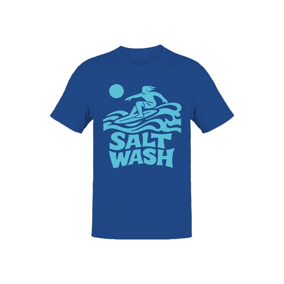 Surfing Adventure - Salt Wash Men's T-shirt Blue