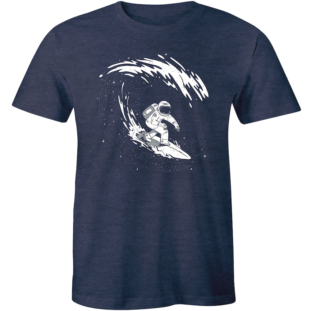 Surfing Astronaut Moon Wave Surf In Space Cosmic Gift Men's T-Shirt