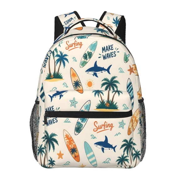 Surfing Beach Backpack Lightweight Travel Bag for Men and Women