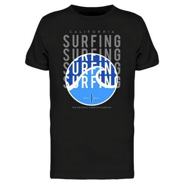 Surfing Big Wave T-Shirt Men -Image by Shutterstock, Male Small