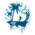 thumbnail image 1 of Surfing Blue - 7" Vinyl Sticker - For Car Laptop I-Pad - Waterproof Decal, 1 of 1