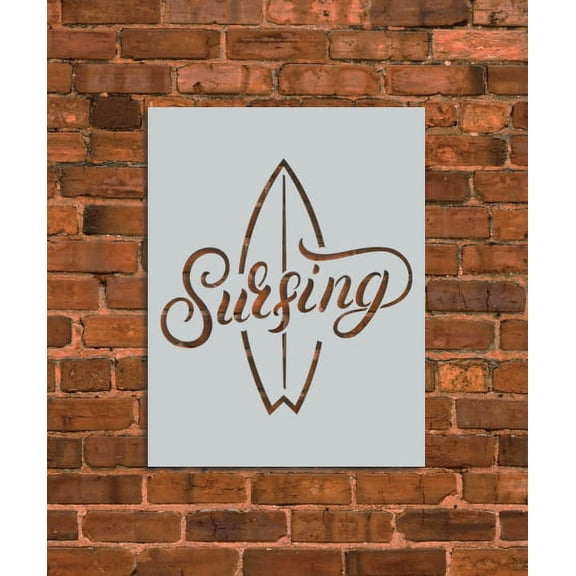 Surfing Board Stencil