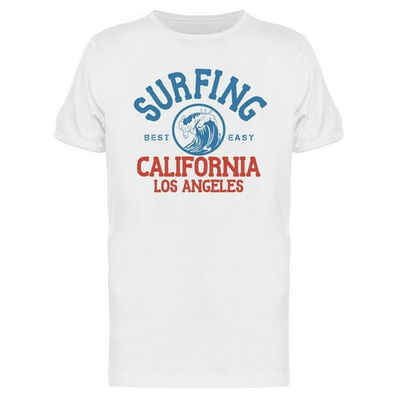 Surfing California Design T-Shirt Men -Image by Shutterstock, Male 3X-Large