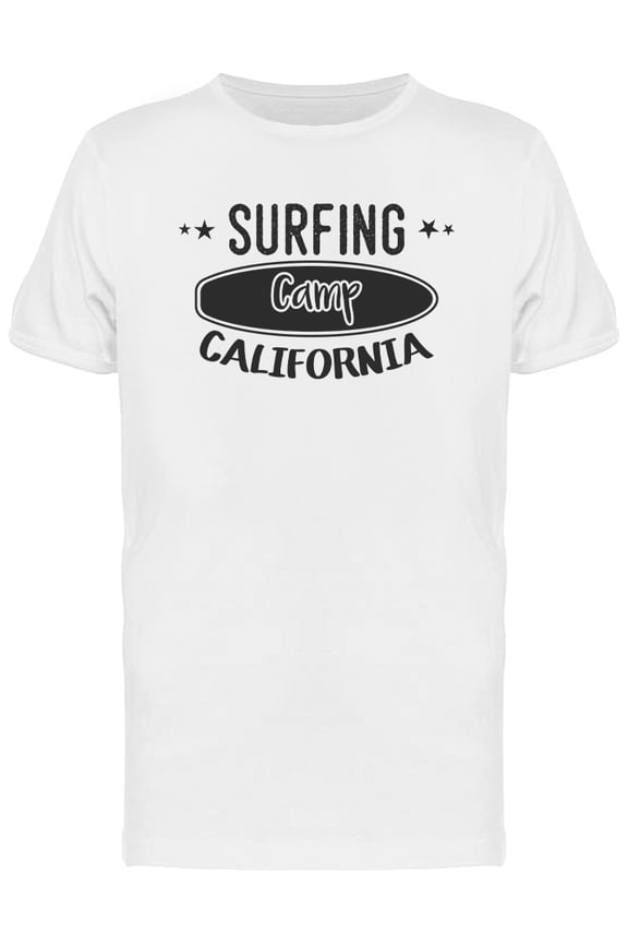 Surfing Camp California T-Shirt Men -Image by Shutterstock, Male x-Large