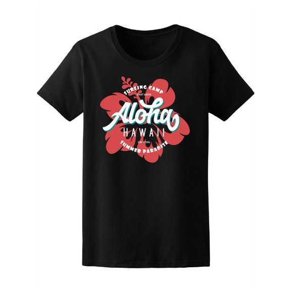 Surfing Camp Hawaii Paradise T-Shirt Women -Image by Shutterstock, Female x-Large