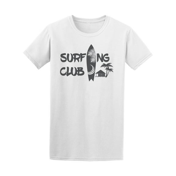Surfing Club With Surfboard T-Shirt Men -Image by Shutterstock, Male Small