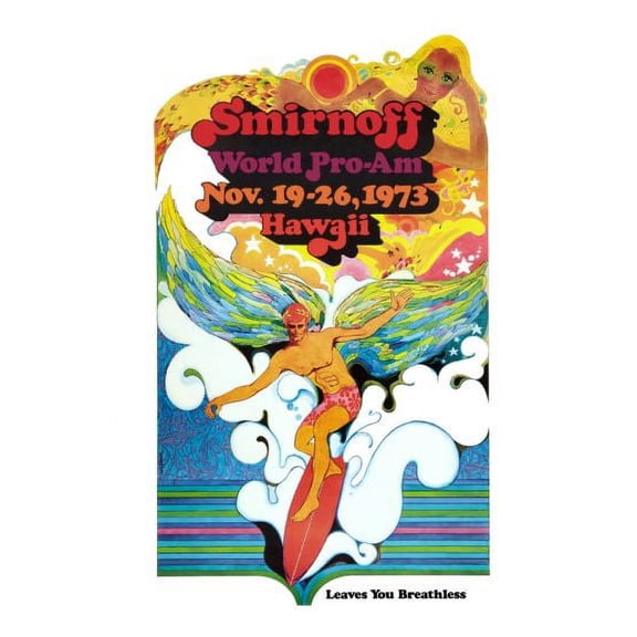Surfing Competion Vintage Art Poster 24Inx36In Art Poster 24x36 Square Adults Best Posters