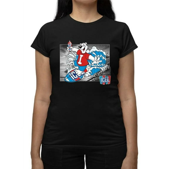 Surfing Cool ICEE Bear - Arctic Wave Chill Graphic Women's T-shirt