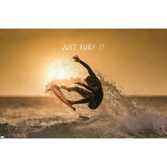 Surfing - Cutback Wall Poster, 22.375" x 34"