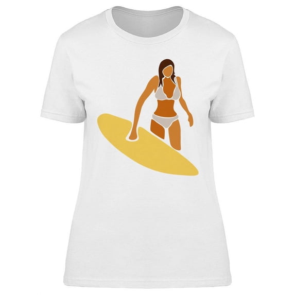 Surfing Female Graphic T-Shirt Women -Image by Shutterstock, Female XX-Large