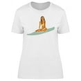 thumbnail image 1 of Surfing Girl Graphic T-Shirt Women -Image by Shutterstock, Female XX-Large, 1 of 2