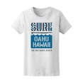 thumbnail image 1 of Surfing Hawaii Vintage Graphic T-Shirt Women -Image by Shutterstock, Female x-Large, 1 of 2