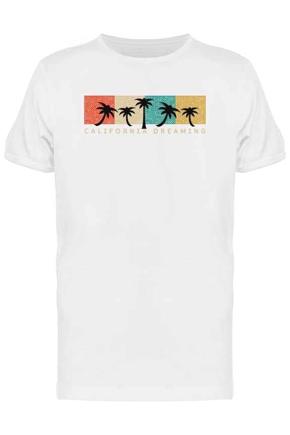 Surfing In California Palms T-Shirt Men -Image by Shutterstock, Male Medium