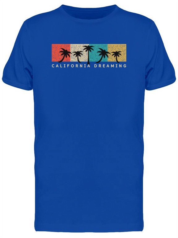 Surfing In California Palms T-Shirt Men -Image by Shutterstock, Male Small