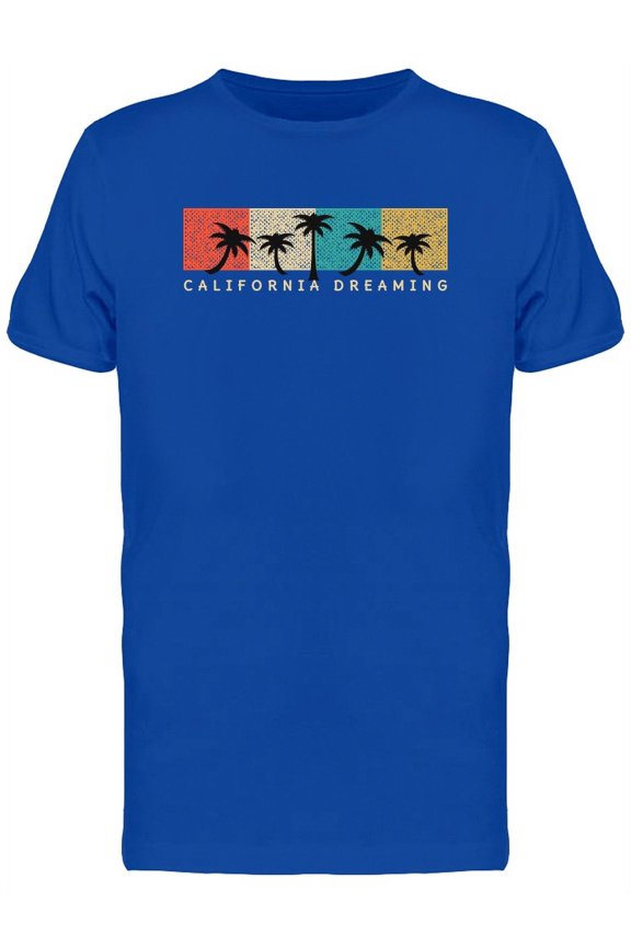 Surfing In California Palms T-Shirt Men -Image by Shutterstock, Male Small
