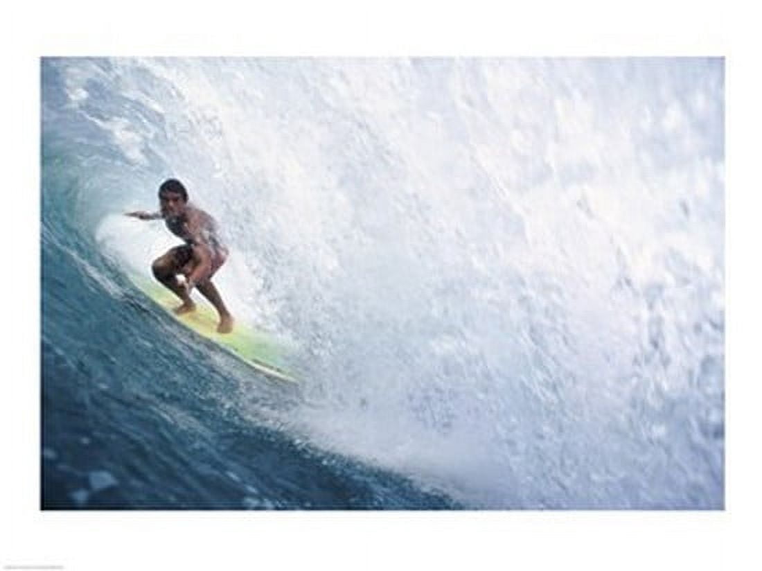 Surfing - In the Curl Canvas Art - (24 x 18)