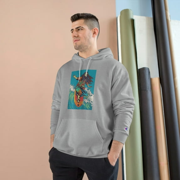 Surfing Jesus Champion Hoodie