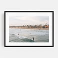 thumbnail image 1 of Surfing Newport Beach 01 - Newport Beach California Photography Black Framed Wall Art Print 12 x 18 inches, 1 of 8