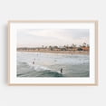 thumbnail image 1 of Surfing Newport Beach 01 - Newport Beach California Photography Oak Framed Wall Art Print 20 x 30 inches, 1 of 11