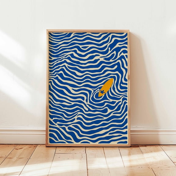 Surfing Poster, Beach Wall Art, Surf Print, Ocean Wave Poster, Coastal Surf Decor, Summer Surfing Print, Surfer Room Gift Art, Poster Only