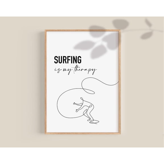 Surfing Poster, Surfing Poster, Surf Art, Surf Poster, Surfing Gift, Surf Decor, Surf Lover, Surfer Gifts Wall Art Home Decor UNFRAMED Poster, Wall Art for Decor, Present, 8x12