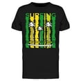thumbnail image 1 of Surfing Santa Monica T-Shirt Men -Image by Shutterstock, Male Medium, 1 of 2