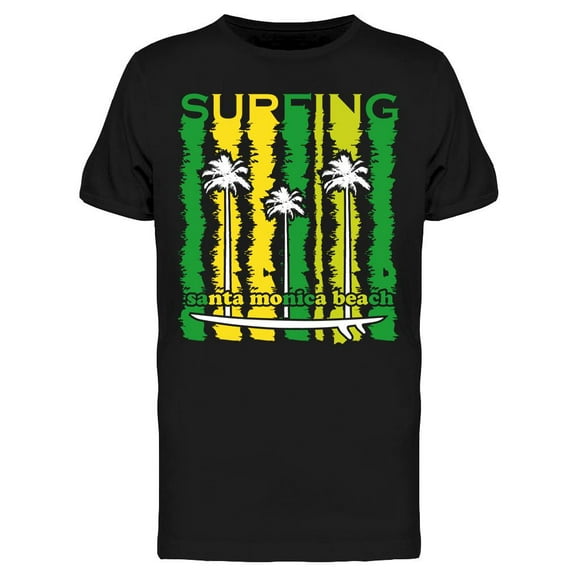 Surfing Santa Monica T-Shirt Men -Image by Shutterstock, Male Small