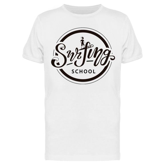 Surfing School Design T-Shirt Men -Image by Shutterstock, Male x-Large