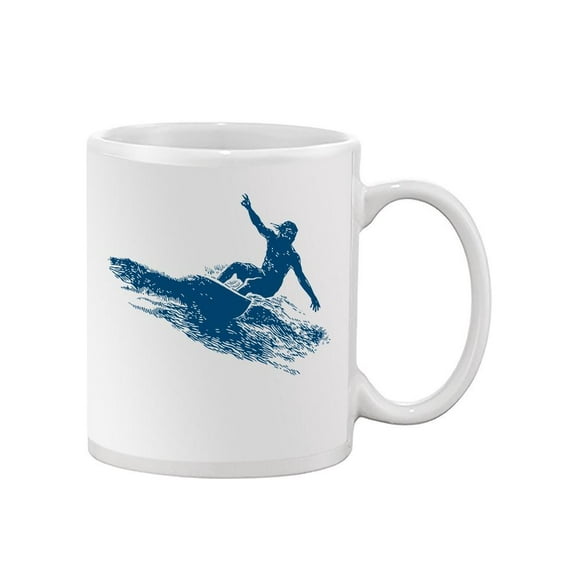 Surfing Shadow Mug Unisex's -Image by Shutterstock