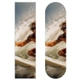 thumbnail image 1 of Surfing Skateboard Stickers Pack of Two, Emery Surface PVC Back 8.8x32.6in/22.4x83 cm - Skateboard Accessories, 1 of 5