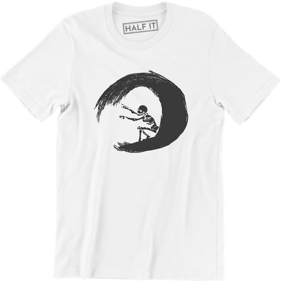 Surfing Skeleton Surfer Skull Board Beach Wave Holiday Men's T-Shirt