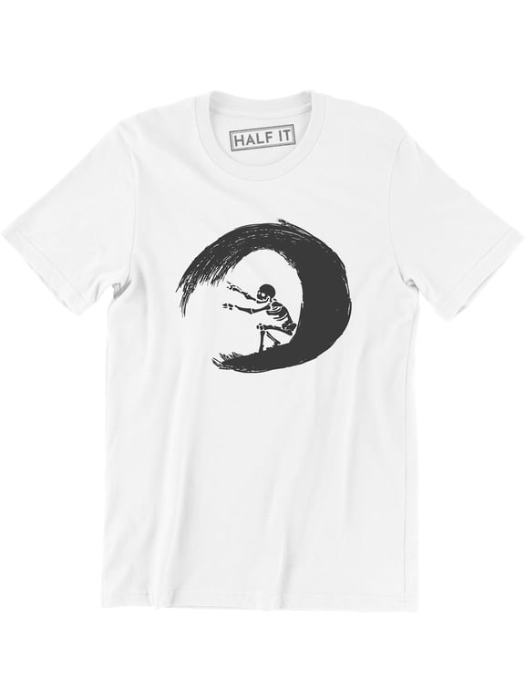 Surfing Skeleton Surfer Skull Board Beach Wave Holiday Men's T-Shirt