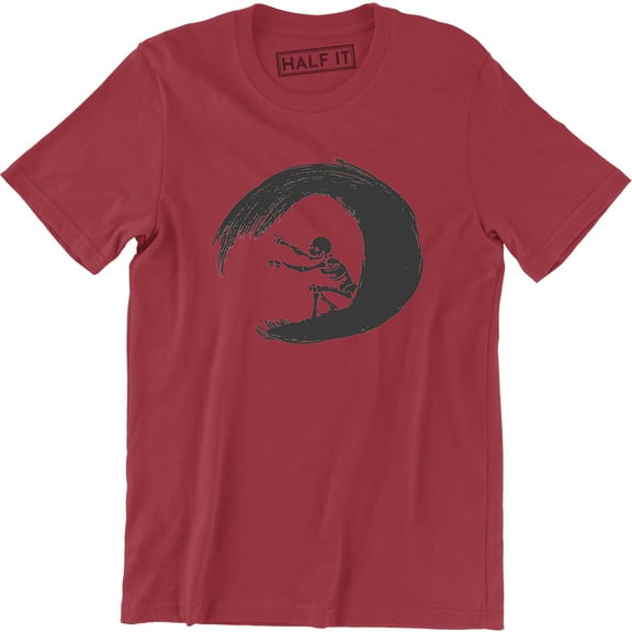 Surfing Skeleton Surfer Skull Board Beach Wave Holiday Men's T-Shirt