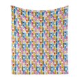 thumbnail image 1 of Surfing Soft Flannel Fleece Throw Blanket, Repeating Summer Beach and Ocean Fun Item Colorful Various Surfboards Pattern, Cozy Plush for Indoor and Outdoor Use, 50" x 60", Multicolor, by Ambesonne, 1 of 5