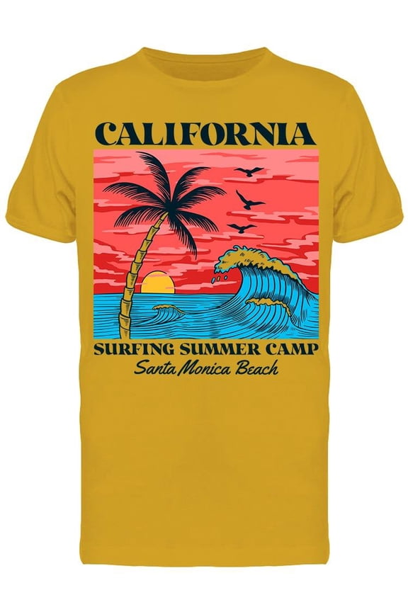 Surfing Summer Camp T-Shirt Men -Image by Shutterstock, Male Large